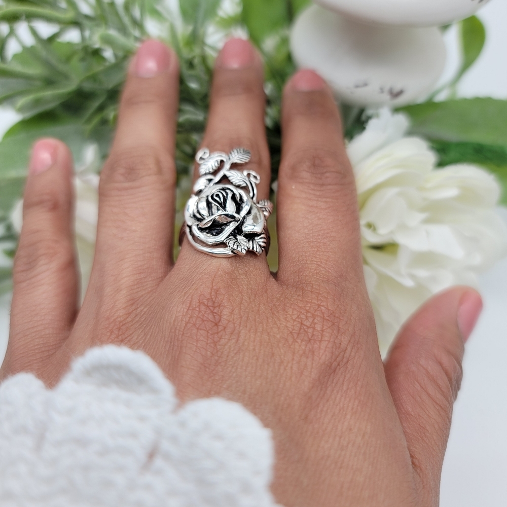 🥰 GRANDIROSA STERLING SILVER RING - Picture 4 of 10